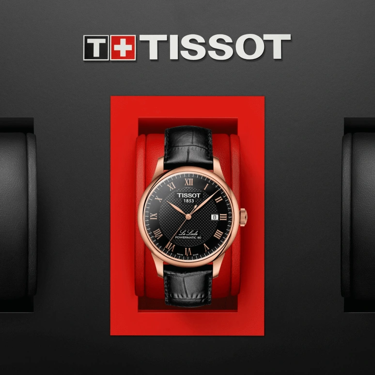 Tissot,Le Locle 39.30mm,39.30mm,Stainless Steel,Black,Automatic,Chronograph,Date,Hollow Out,T006,T006.407.36.053.00