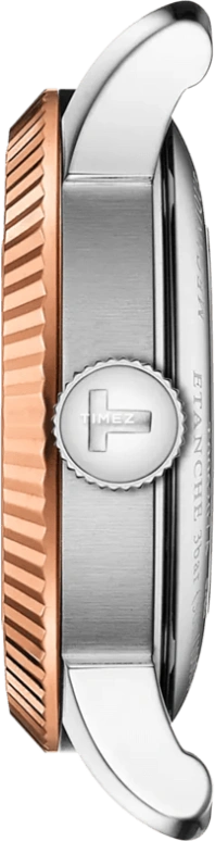 天梭,力洛克 29毫米,29毫米,精钢,玫瑰金,蓝色,自动上弦,日历,蓝宝石,水晶玻璃,T932,T932.207.46.046.00