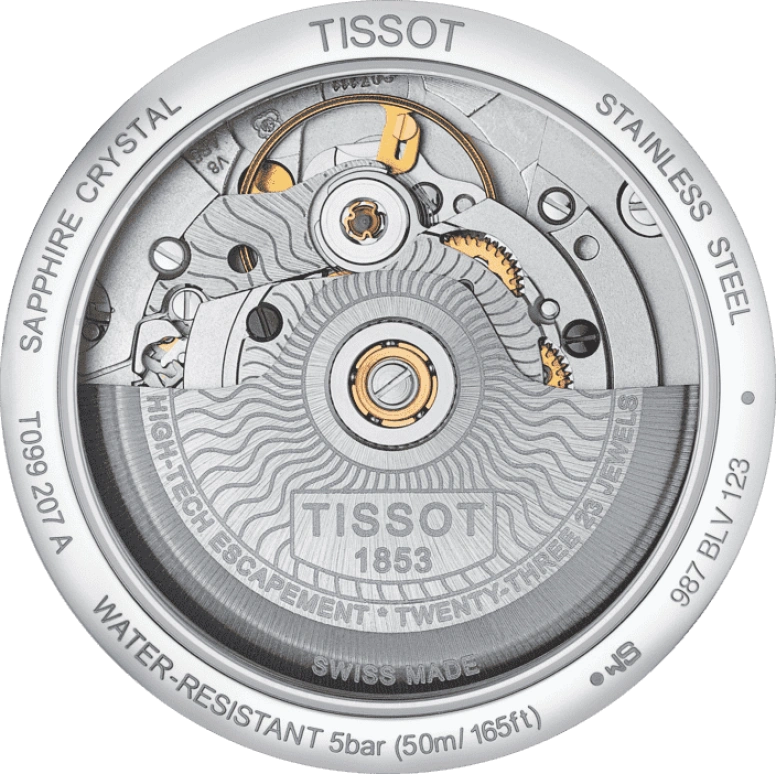 Tissot,Chemin Des Tourelles 32mm,32mm,Stainless Steel,White,Automatic,Day,80hours,T099,T099.207.22.118.00
