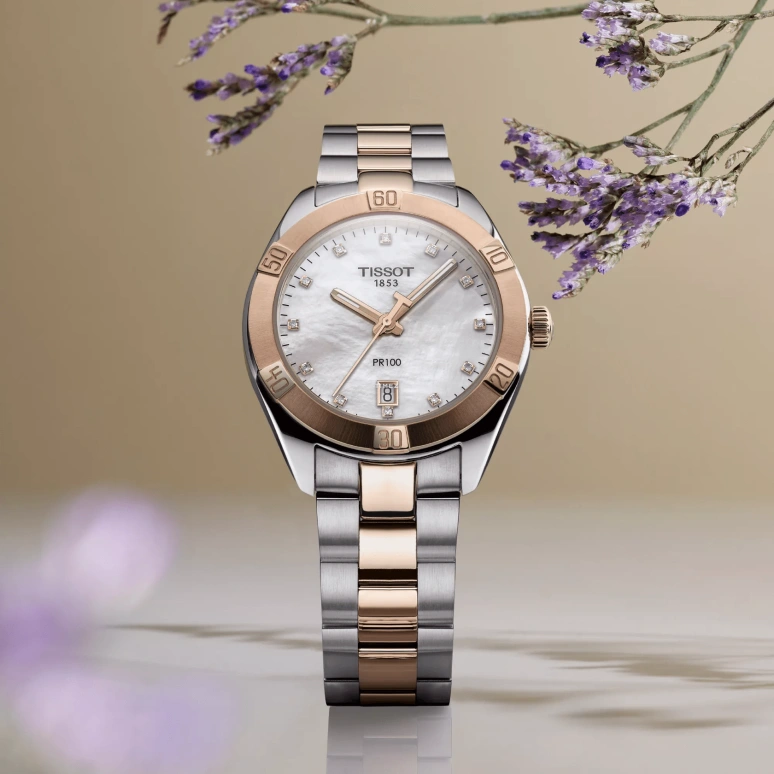 Tissot,PR 100 36mm,36mm,Stainless Steel,White,Quartz,Day,26280hours,T101,T101.910.22.116.00