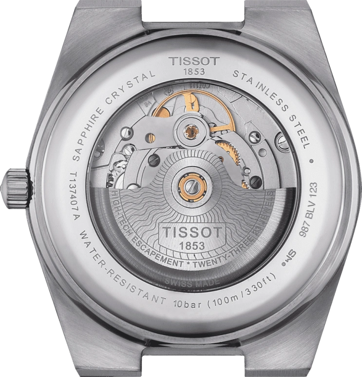 Tissot,PRX 40mm,40mm,Rose Gold,Stainless Steel,Brown,Automatic,Chronograph,Date,Hollow Out,T931,T931.407.41.291.00