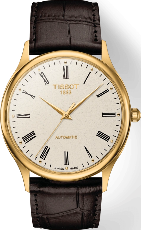 Tissot,T-Gold 39.80mm,39.80mm,Yellow Gold,Beige,Automatic,Date,Power Reserve Indicator,T926,T926.407.16.263.00