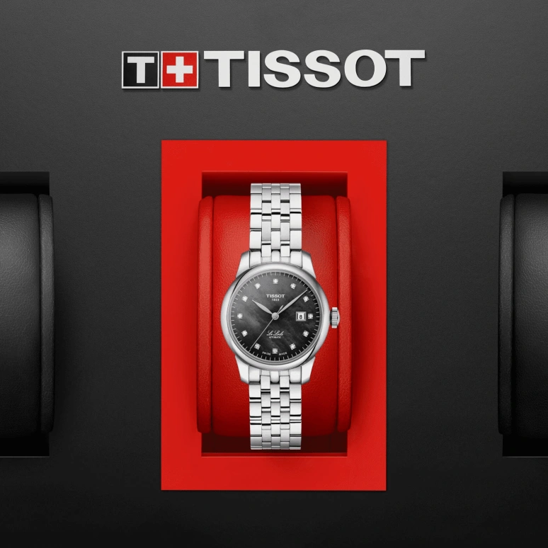 Tissot,Le Locle 29mm,29mm,Stainless Steel,Black,Automatic,Date,38hours,T006,T006.207.11.126.00