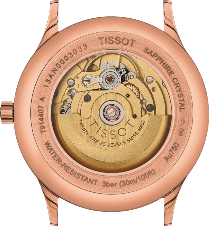 Tissot,Dream 39mm,39mm,Rose Gold,White,Automatic,Chronograph,Date,T914,T914.407.76.018.00