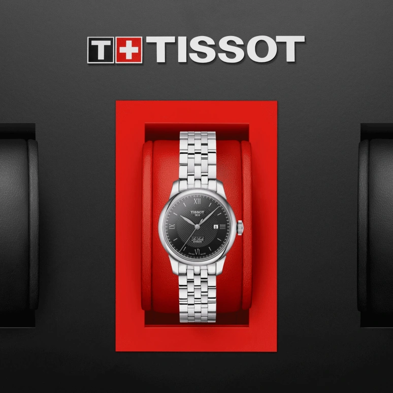 Tissot,Le Locle 29mm,29mm,Stainless Steel,Black,Automatic,Date,38hours,T006,T006.207.11.058.00