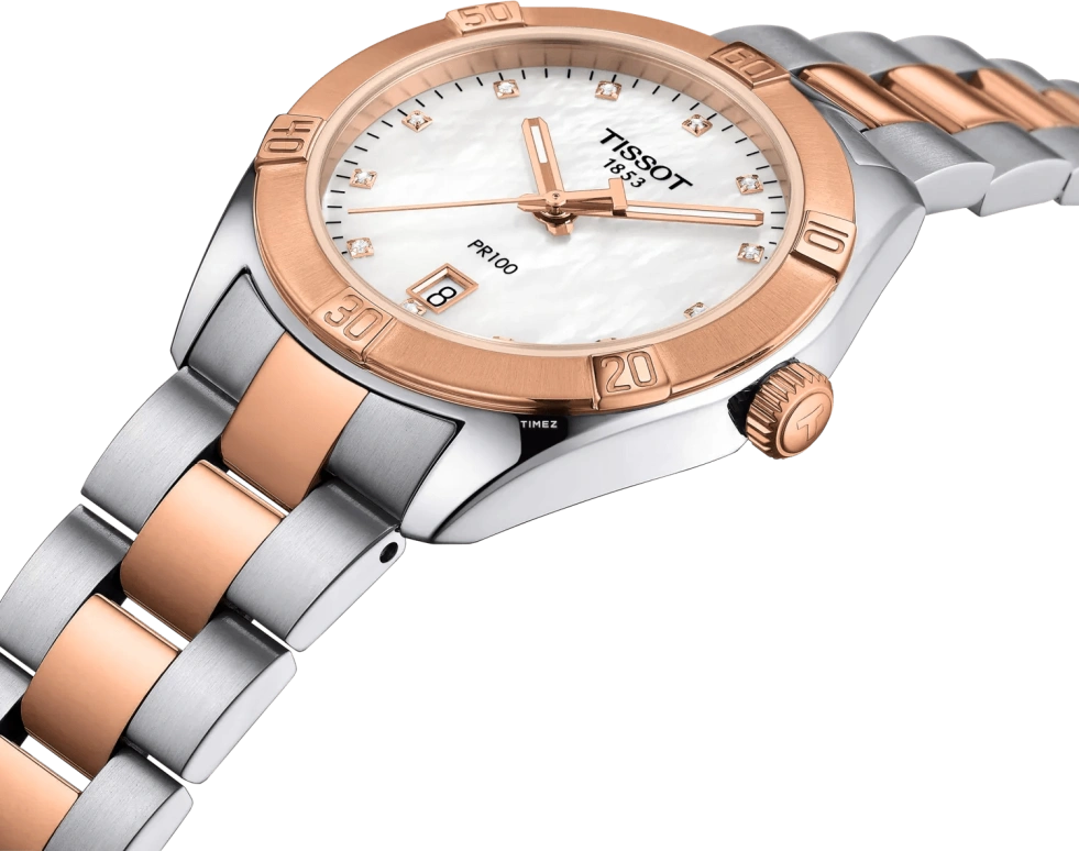 Tissot,PR 100 36mm,36mm,Stainless Steel,White,Quartz,Day,26280hours,T101,T101.910.22.116.00
