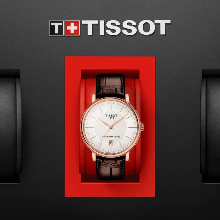 Tissot,Carson 40mm,40mm,Rose Gold,Stainless Steel,Silver,Automatic,Chronograph,Date,Hollow Out,T122,T122.407.36.031.00