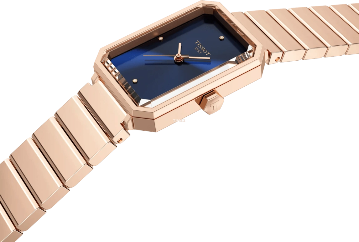 天梭,SRV 30x21.80毫米,30x21.80毫米,精钢,蓝色,石英,蓝宝石,水晶玻璃,长方形,T160,T160.110.33.046.00