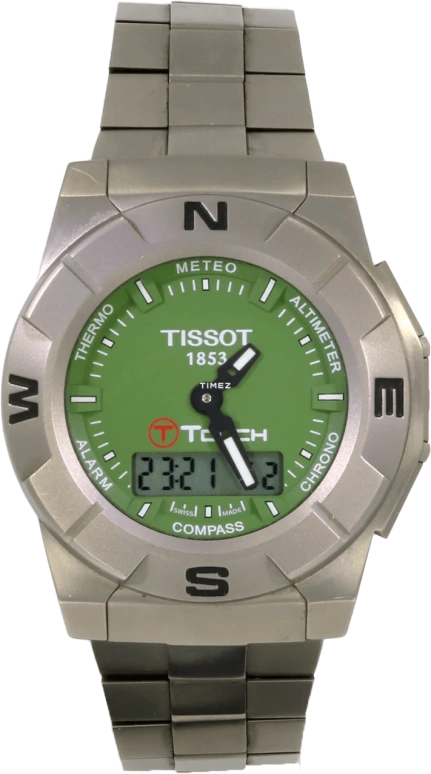 Tissot,Touch 43mm,43mm,Titanium,Green,Quartz,Smartwatch,Sapphire,Crystal Glass,T001,T001.520.44.091.00