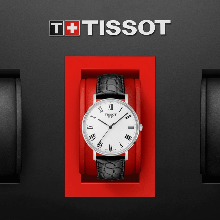 Tissot,Everytime 38mm,38mm,Stainless Steel,Silver,Quartz,Day,Sapphire,T109,T109.410.16.033.01