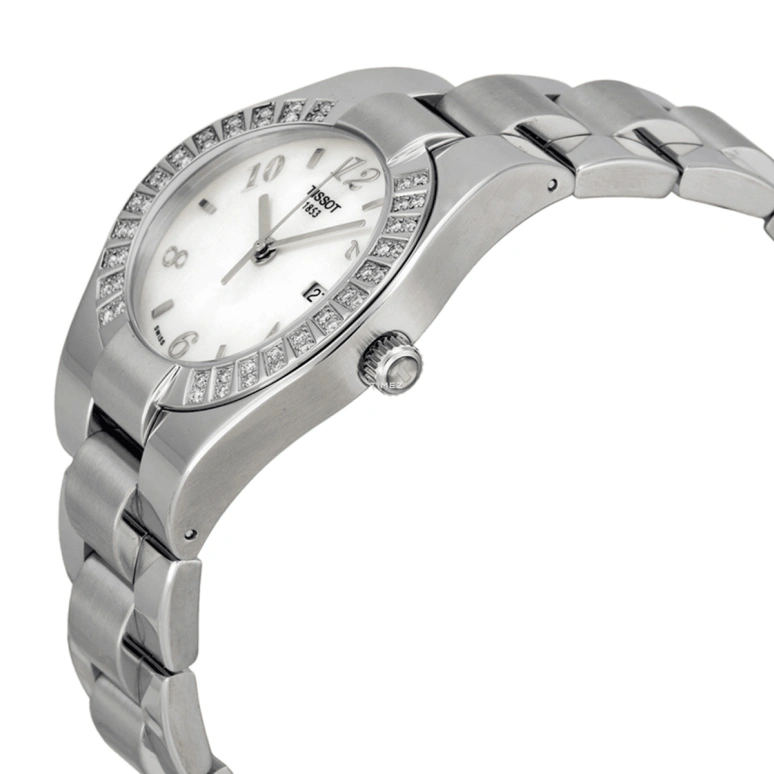 Tissot,T-Trend 32mm,32mm,Stainless Steel,Silver White,Quartz,Day,26280hours,T043,T043.210.11.117.01