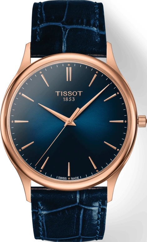 Tissot,T-Gold 40mm,40mm,Rose Gold,Blue,Quartz,Day,Sapphire,T926,T926.410.76.041.00