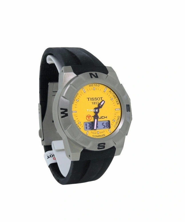 Tissot,Other 43mm,43mm,Titanium Gold,Yellow,Quartz,Chronograph,Altitude Indicator,Compass,Alarm,Sapphire,Crystal Glass,Round,T001,T001.520.47.361.00