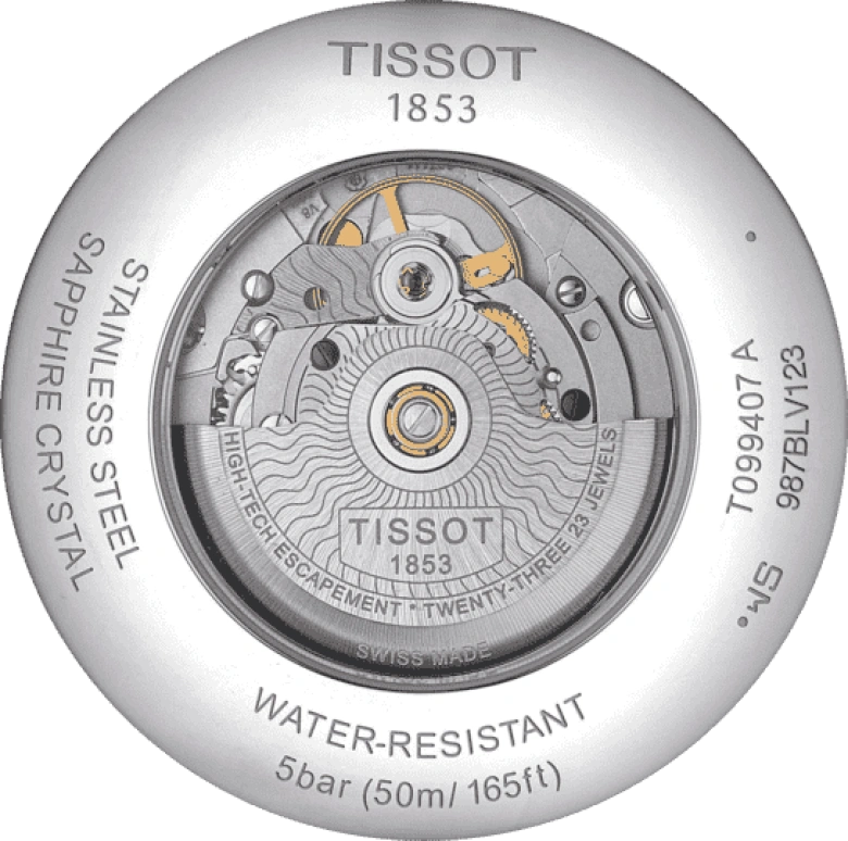 Tissot,Chemin Des Tourelles 42mm,42mm,Stainless Steel,Silver,Automatic,Day,80hours,T099,T099.407.11.033.00