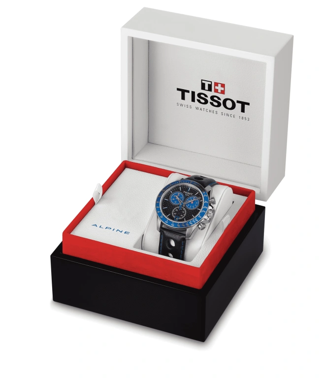 Tissot,V8 42.50mm,42.50mm,Stainless Steel,Black,Quartz,Chronograph,Day,T106,T106.417.16.201.01