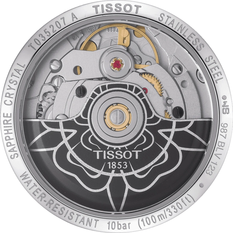 Tissot,Couturier 32mm,32mm,Stainless Steel,White,Automatic,Day,80hours,T035,T035.207.16.116.00