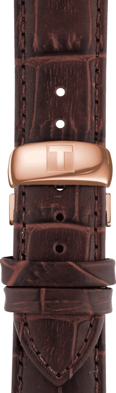 Tissot,T-Classic 42mm,42mm,Stainless Steel,Rose Gold,White,In-house Caliber,Sapphire,Rose,T063,T063.639.36.037.00