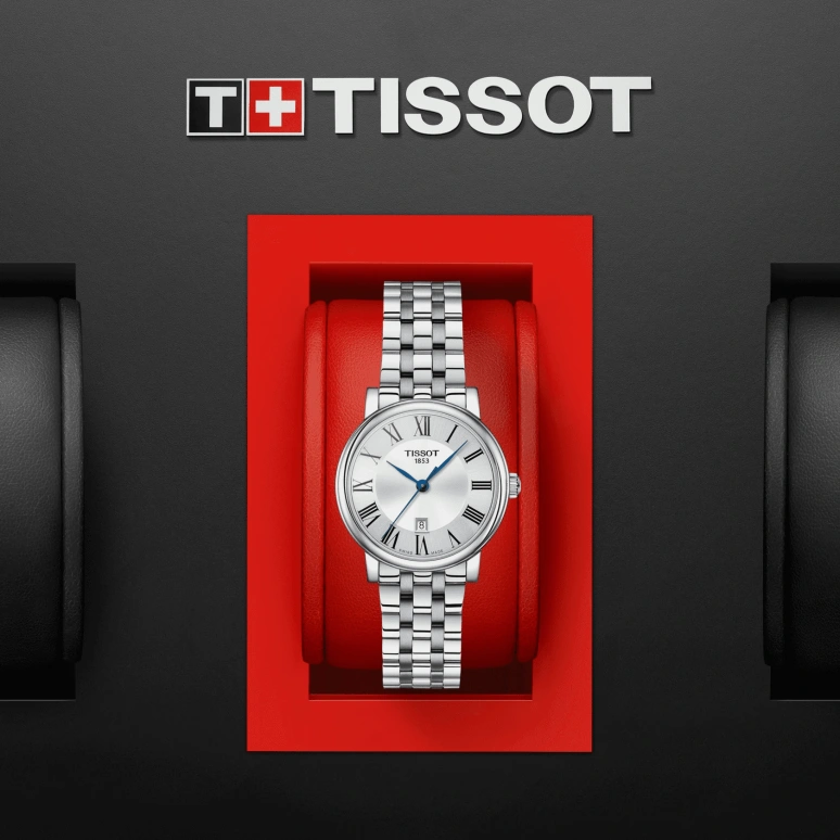 Tissot,Carson 30mm,30mm,Stainless Steel,Silver,Quartz,Date,26280hours,T122,T122.210.11.033.00