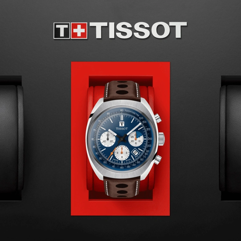 Tissot,Heritage 43mm,43mm,Stainless Steel,Blue,Automatic,Chronograph,Date,T124,T124.427.16.041.00