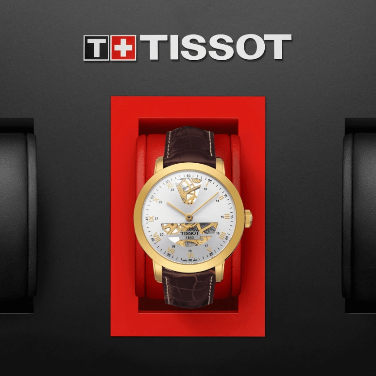 Tissot,Sculpture 42.50mm,42.50mm,Yellow Gold,Silver,Handwound,Hollow Out,46hours,T71,T71.3.471.33