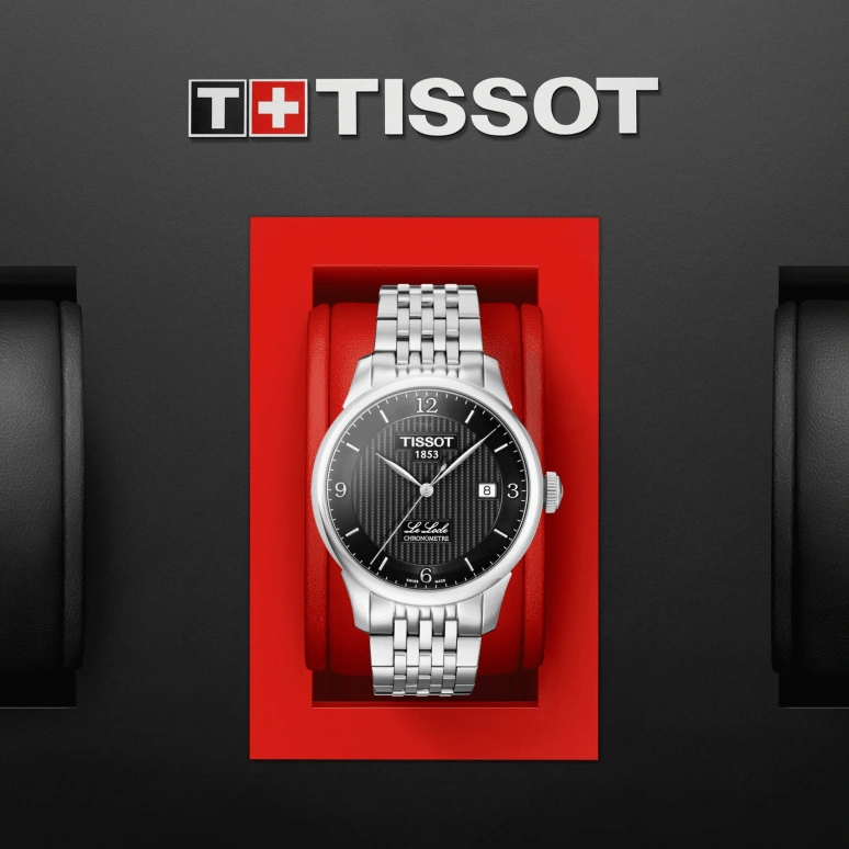 Tissot,Le Locle 39.30mm,39.30mm,Stainless Steel,Black,Automatic,Chronograph,Date,T006,T006.408.11.057.00