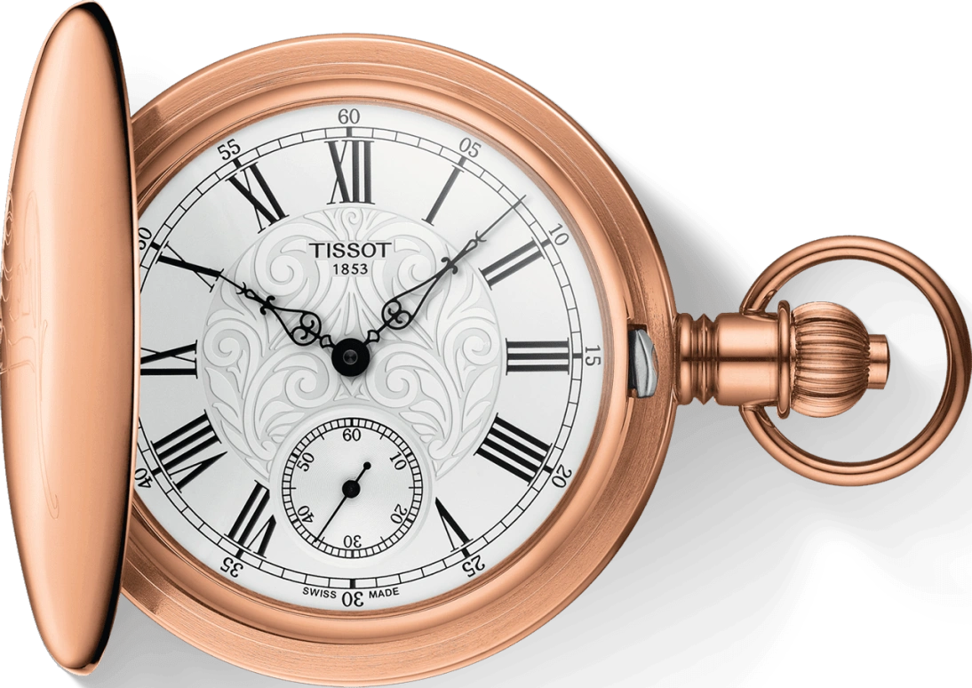 Tissot,T-Pocket 52mm,52mm,Brass,Silver,Handwound,Hollow Out,46hours,T864,T864.405.99.033.01