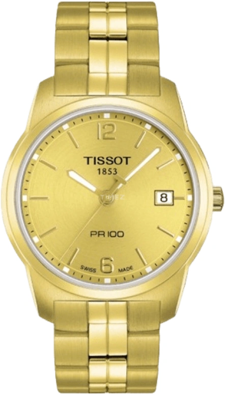 Tissot,PR 100 38mm,38mm,Champagne,Quartz,Date,26280hours,Sapphire,T049,T049.410.33.027.00