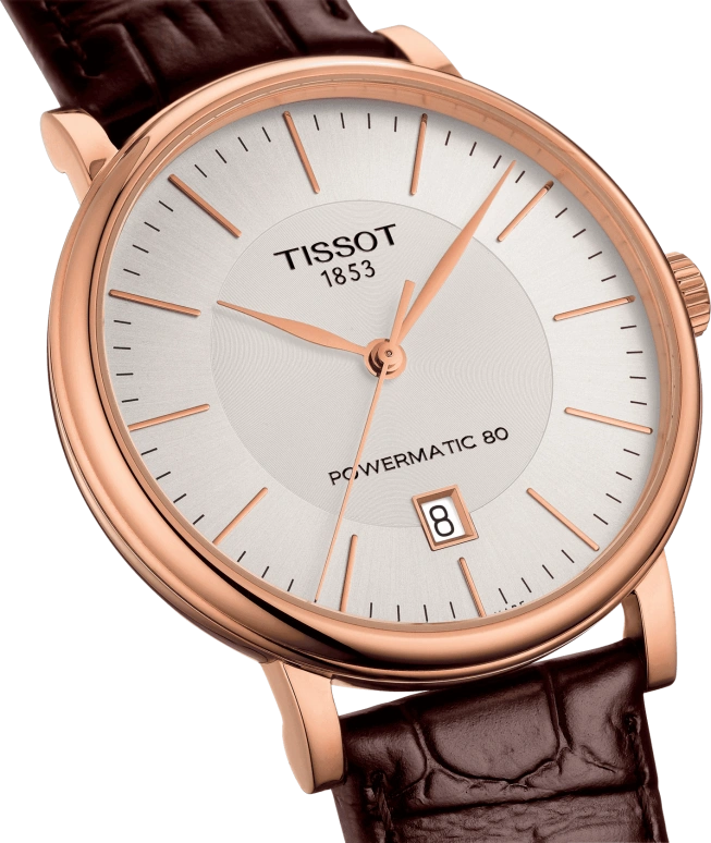 Tissot,Carson 40mm,40mm,Rose Gold,Stainless Steel,Silver,Automatic,Chronograph,Date,Hollow Out,T122,T122.407.36.031.00