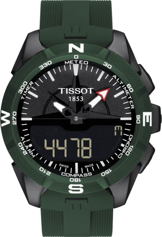 Tissot,Touch 45mm,45mm,Titanium,Ceramic,Black,Quartz,Chronograph,Perpetual Calendar,Month,Date,Sapphire,Round,T110,T110.420.47.051.00