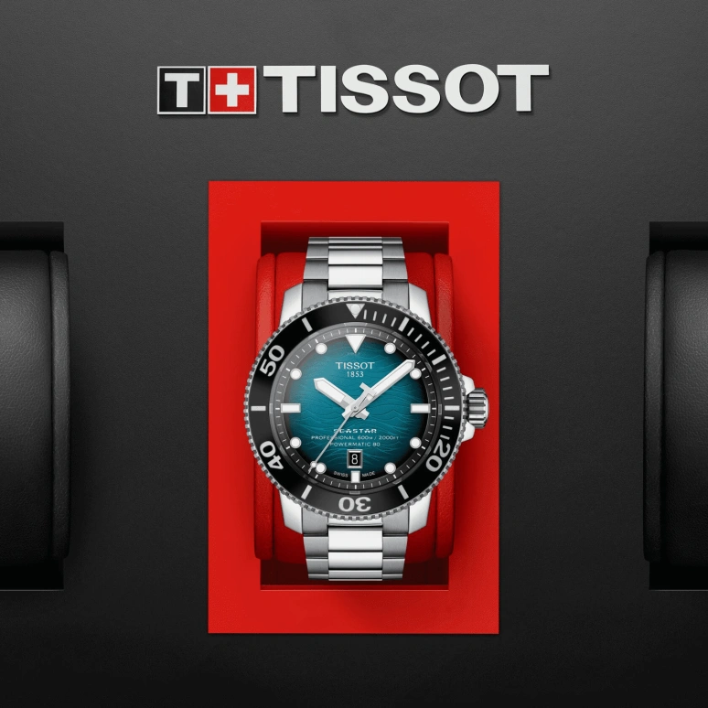 Tissot,Seastar 46mm,46mm,Ceramic,Stainless Steel,Blue,Automatic,Chronograph,Date,Hollow Out,T120,T120.607.11.041.00