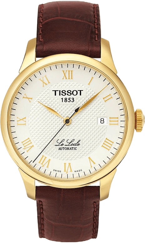 Tissot,Le Locle 39mm,39mm,Stainless Steel,Silver White,Automatic,Chronograph,Date,T41,T41.5.413.73