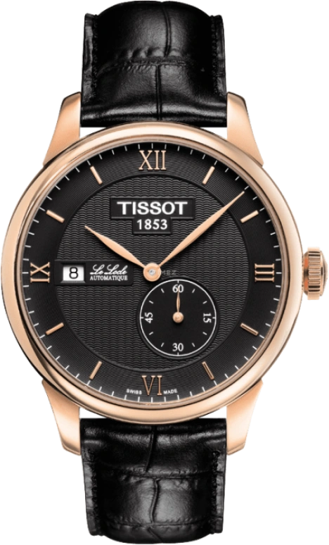 Tissot,Le Locle 39.30mm,39.30mm,Stainless Steel,Black,Automatic,Chronograph,Date,T006,T006.428.36.058.00