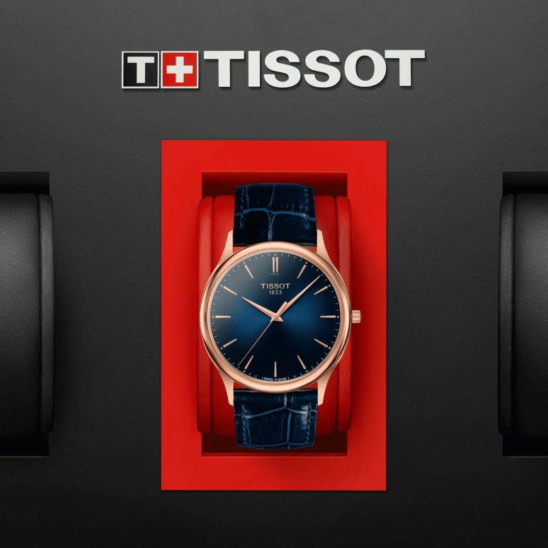 Tissot,T-Gold 40mm,40mm,Rose Gold,Blue,Quartz,Day,Sapphire,T926,T926.410.76.041.00