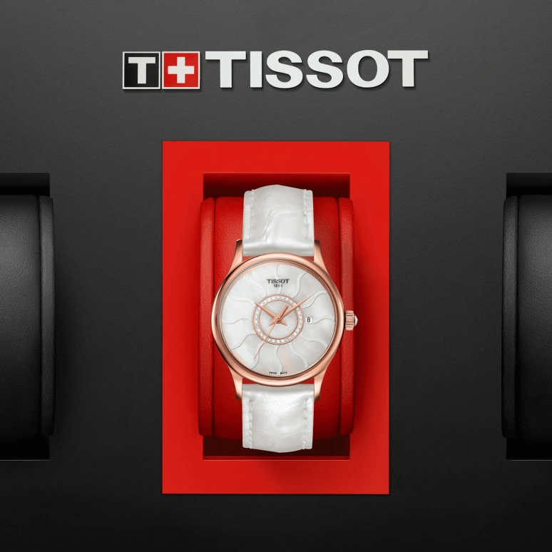 Tissot,Dream 30mm,30mm,Rose Gold,White,Quartz,Date,26280hours,T914,T914.210.46.116.00