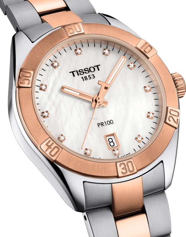 Tissot,PR 100 36mm,36mm,Stainless Steel,White,Quartz,Day,26280hours,T101,T101.910.22.116.00