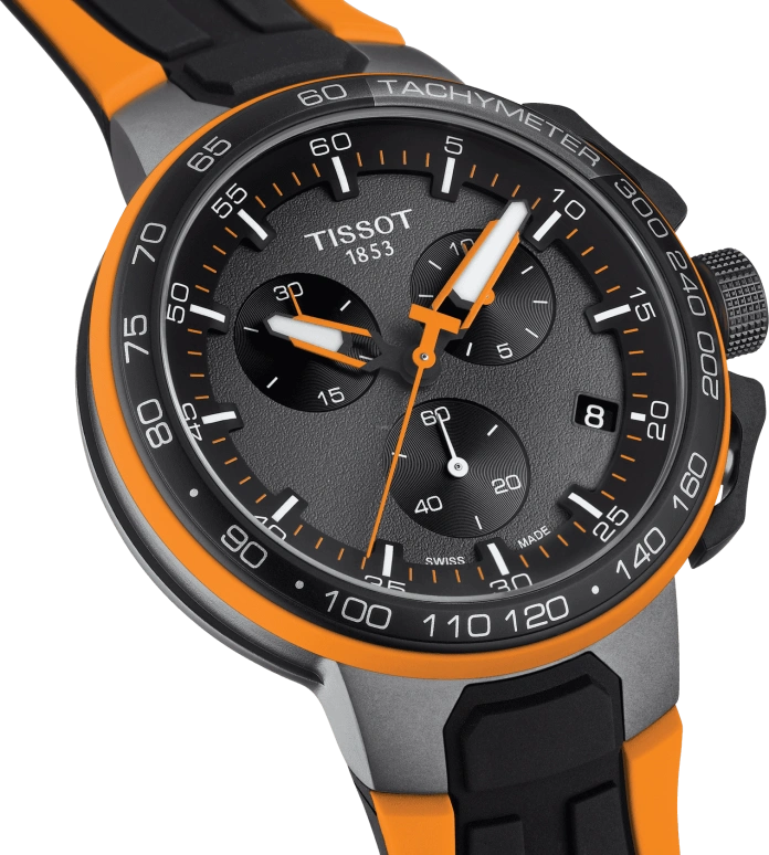 Tissot,T-Race 44.50mm,44.50mm,Carbon,Stainless Steel,Bronze,Quartz,Chronograph,Date,Rattrapante,T111,T111.417.37.441.04