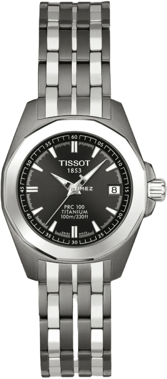 Tissot,PRC 100 29.70mm,29.70mm,Titanium,Black,Quartz,Day,26280hours,T008,T008.010.44.061.00