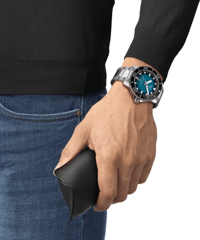 Tissot,Seastar 46mm,46mm,Ceramic,Stainless Steel,Blue,Automatic,Chronograph,Date,Hollow Out,T120,T120.607.11.041.00