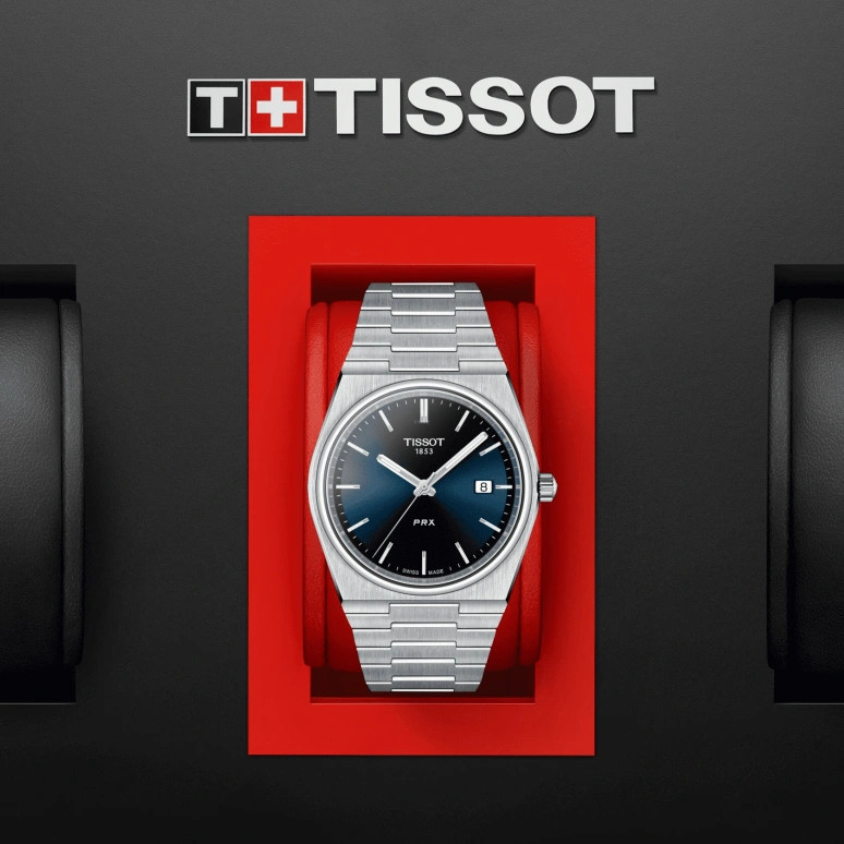 Tissot,PRX 40mm,40mm,Stainless Steel,Blue,Quartz,Date,Sapphire,T137,T137.410.11.041.00