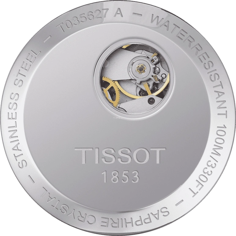 Tissot,Couturier 43mm,43mm,Stainless Steel,Silver,Automatic,Chronograph,Date,Anti-magnetic,T035,T035.627.16.031.00