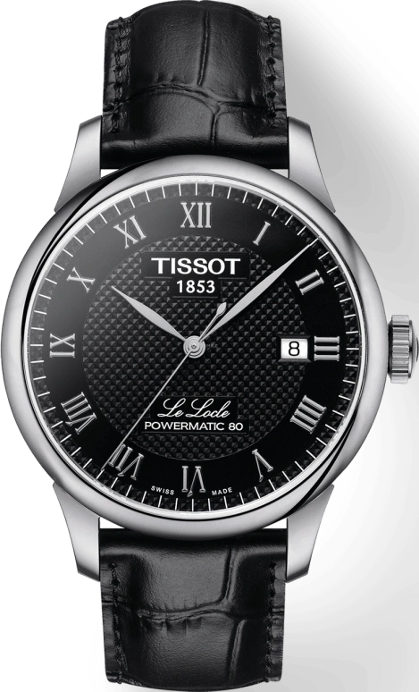 Tissot,Le Locle 39.30mm,39.30mm,Stainless Steel,Black,Automatic,Chronograph,Date,Hollow Out,T006,T006.407.16.053.00