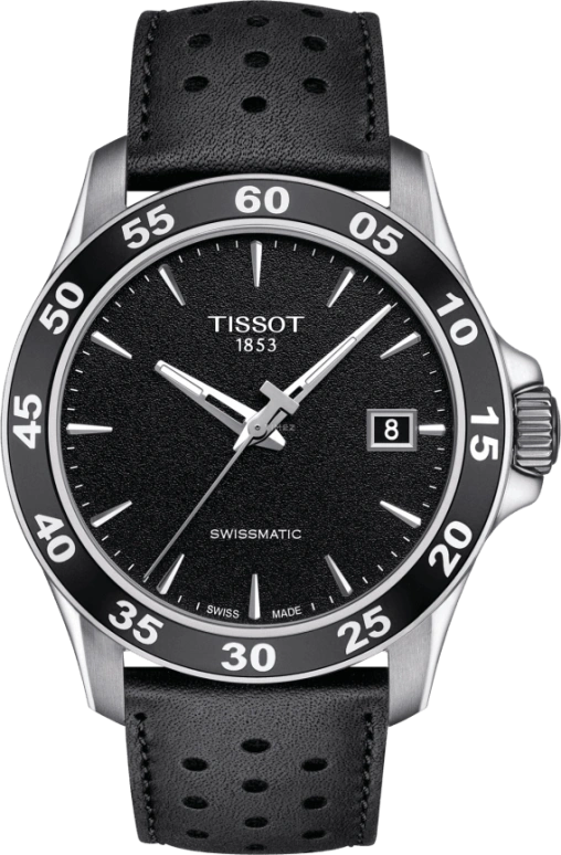 Tissot,V8 42.50mm,42.50mm,Stainless Steel,Black,Automatic,Date,72hours,T106,T106.407.16.051.00