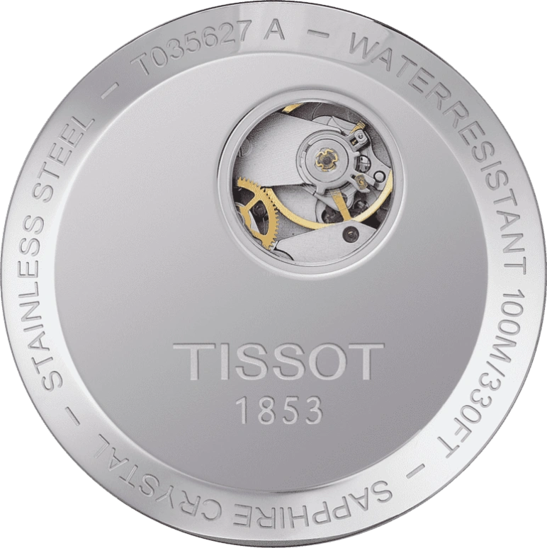 Tissot,Couturier 43mm,43mm,Stainless Steel,Silver,Automatic,Chronograph,Date,Anti-magnetic,T035,T035.627.11.031.00