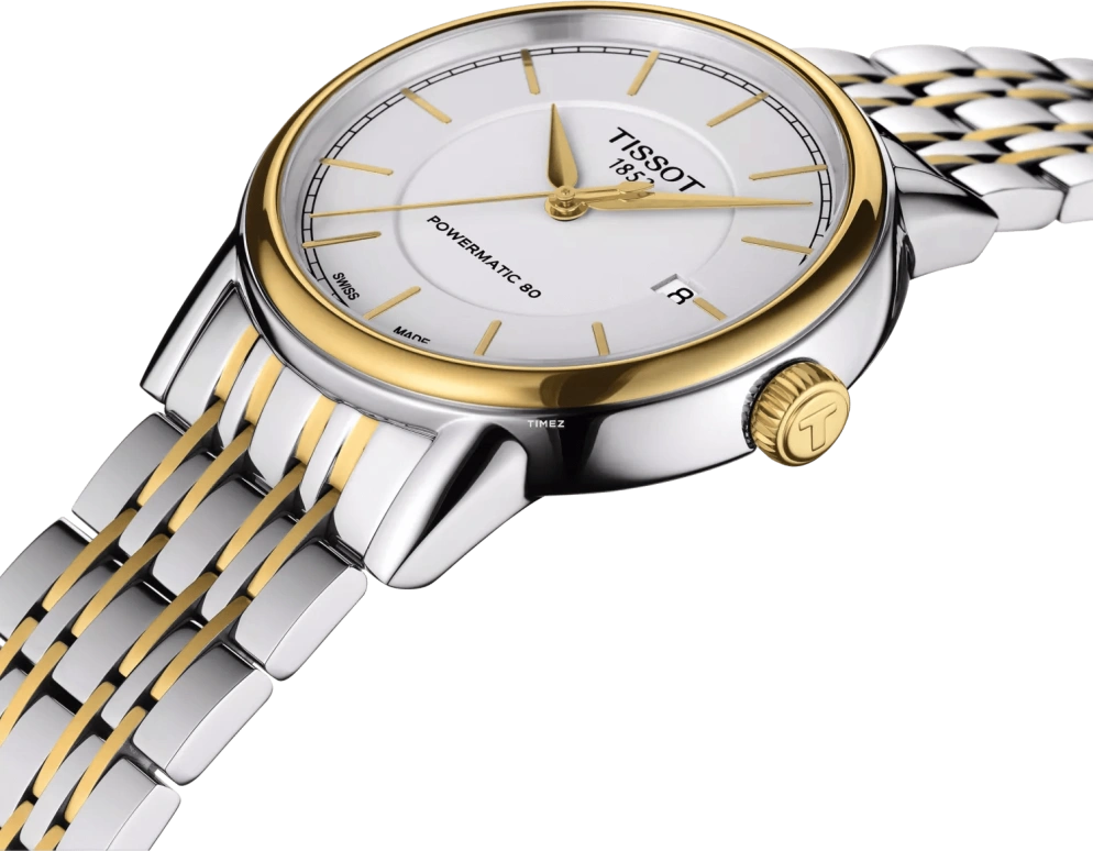 Tissot,Carson 40mm,40mm,Stainless Steel,Silver,Automatic,Day,80hours,T085,T085.407.22.011.00