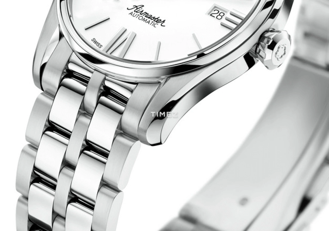 Titoni,AIRMASTER 40mm,40mm,Stainless Steel,White,Silver,Automatic,Day,Sapphire,Crystal Glass,83908 S,83908 S-619