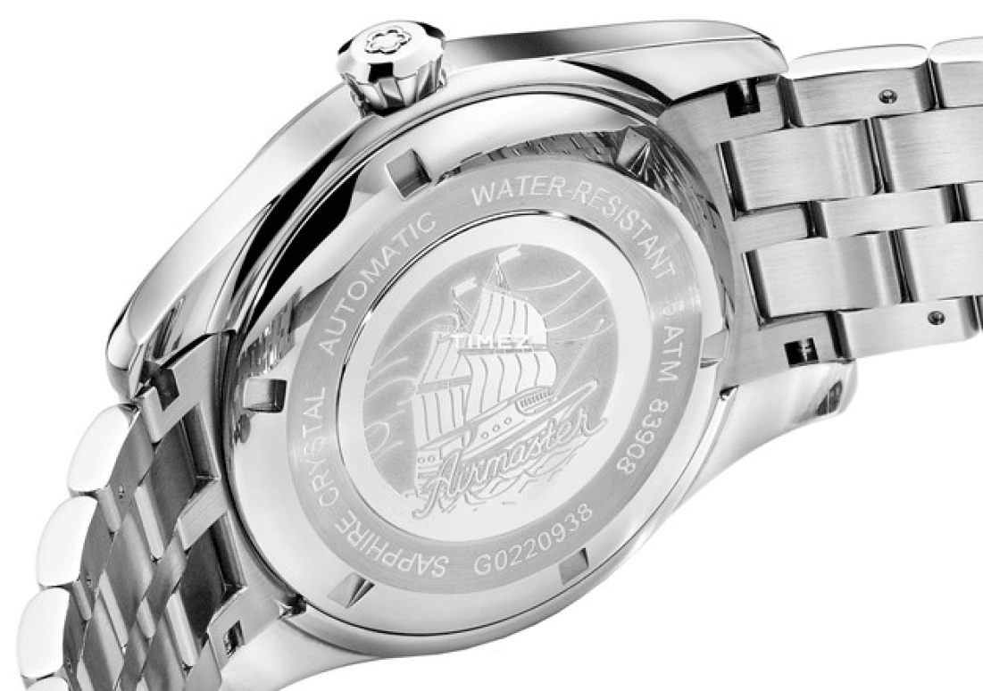 Titoni,AIRMASTER 40mm,40mm,Stainless Steel,White,Silver,Automatic,Day,Sapphire,Crystal Glass,83908 S,83908 S-619