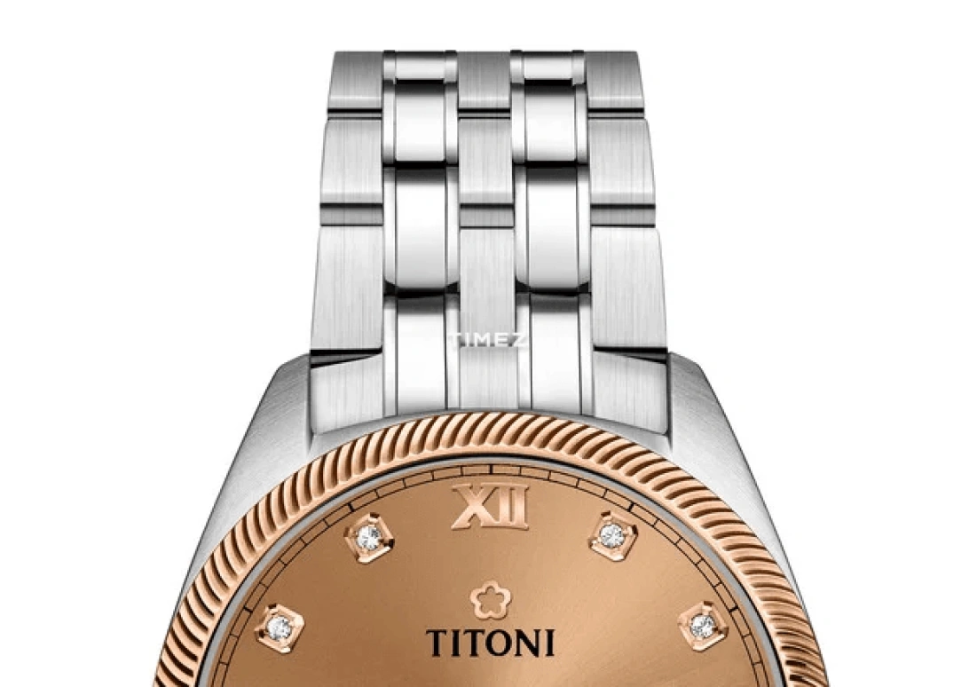 Titoni,COSMO 33.50mm,33.50mm,Stainless Steel,Copper,Automatic,Day,Sapphire,Crystal Glass,828 SRG,828 SRG-653