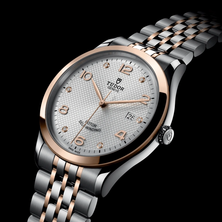 Tudor,1926 41mm,41mm,Rose Gold,Stainless Steel,Silver,Automatic,Date,38hours,91651,91651-0002