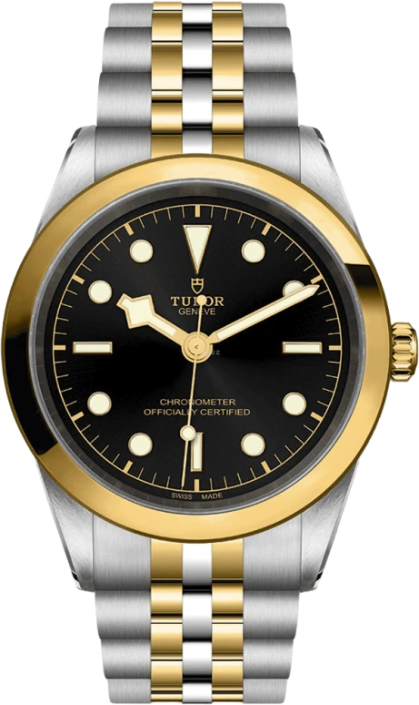 Tudor,Black Bay 31-36-39-41 41mm,41mm,Yellow Gold,Stainless Steel,Black,Automatic,70hours,In-house Caliber,79683,79683-0001