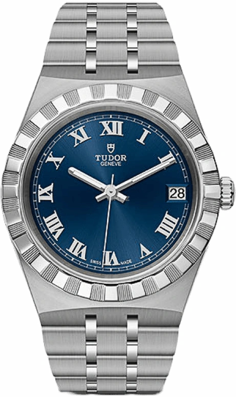 Tudor,Royal 34mm,34mm,Stainless Steel,Blue,Automatic,Date,38hours,28400,28400-0006